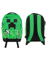 Minecraft Creeper & Pickax Green 17.5" Backpack