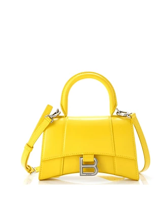 Pre-Owned Balenciaga Xs Hourglass Top Handle Bag Leather