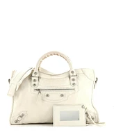 Pre-Owned Balenciaga Small City Classic Studs Bag Leather