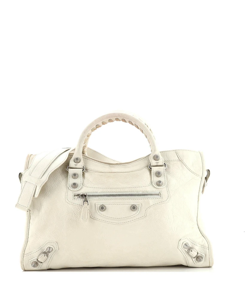 Pre-Owned Balenciaga Small City Classic Studs Bag Leather