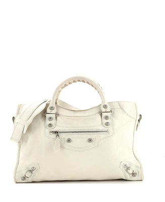 Pre-Owned Balenciaga Small City Classic Studs Bag Leather