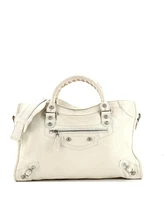 Pre-Owned Balenciaga Small City Classic Studs Bag Leather
