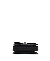 Pre-Owned Balenciaga Small Crush Chain Flap Bag Quilted Denim