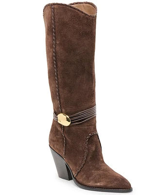 Dolce Vita Women's Jody Whipstitch Tall Heeled Western Boots