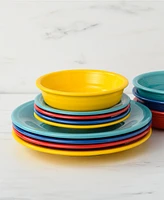 Fiesta Vibrant Classic Rim Salad Plates, Set of 4