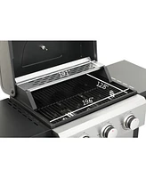 3 Burner Propane Gas Grill with Foldable Side Table and Warming Rack