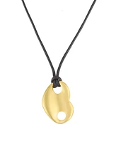 Steve Madden Black Mariner Heart Pendant Necklace