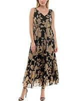 Taylor Women's Sleeveless Chiffon A-Line Dress