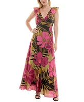 Taylor Women's Ruffled Sleeveless A-Line Dress