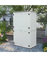 Mondawe American Style 2-Tier Outdoor Storage Cabinet