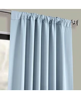 Half Price Drapes Frosted Blue Room Darkening Curtain