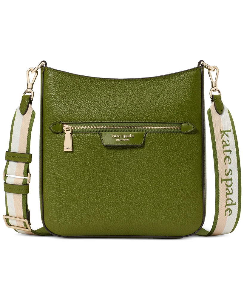 kate spade new york Hudson Small Pebbled Leather Messenger Crossbody