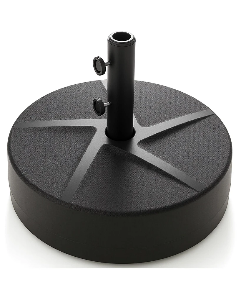 Patio Umbrella Base and Sand Fillable Market Table Umbrella Stand