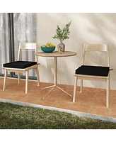 Outdoor Chair Cushion Set of 2 Waterproof Fade-Resistant Olefin Seat Cushions
