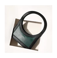 Women's The Aureola Shoulder Bag - Emerald Green:Onyx Black