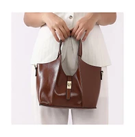 Women's The Foldara Hand Bag - Chocolate Brown