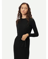 Gobi Cashmere Women's Cashmere Knit Dress with Belt