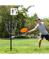 Portable 12-Chain,Disc Golf Targets Basket, Metal Flying Disc Practice Basket(Black/Blue/Orange/Red)