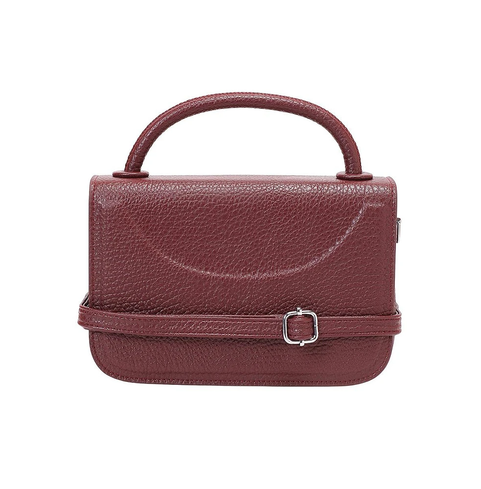 Women's The Envelope-Box Hand Bag - Cherry Red