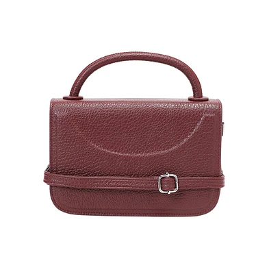 Women's The Envelope-Box Hand Bag - Cherry Red