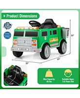 12V Battery Powered Electric Vehicle with Remote Control and Trash Bin