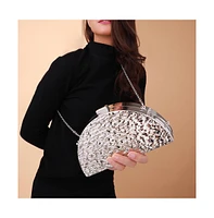 Women's The Dented Curve Clutch Bag - California Gold