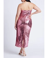 Eloquii Plus Corset Bodice Sequin Dress