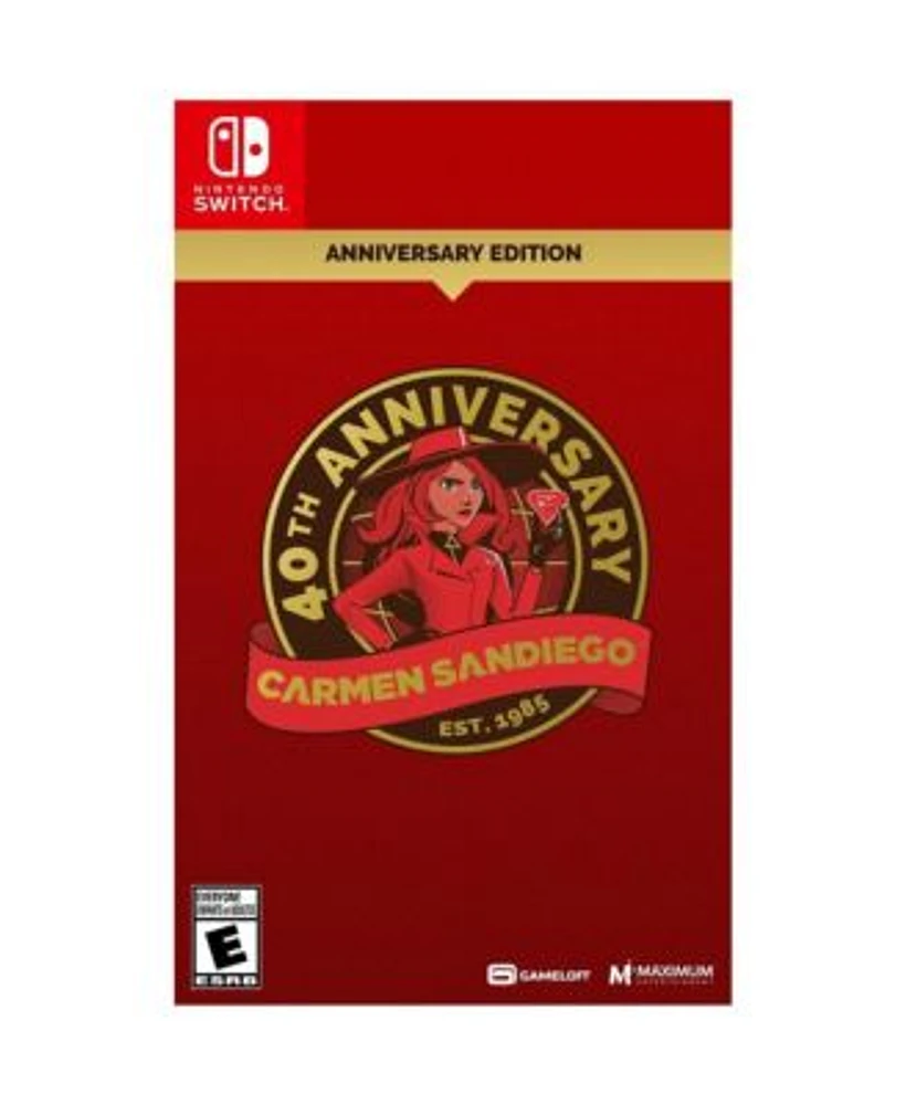 Maximum Gaming Carmen Sandiego 40th Anniversary Edition for Nintendo Switch