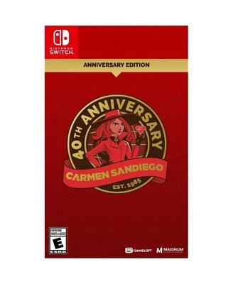 Maximum Gaming Carmen Sandiego 40th Anniversary Edition for Nintendo Switch
