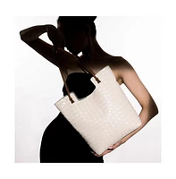 Women's The Weave Tote Bag - Ivory White
