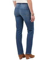 Democracy Petite "Ab"solution High-Rise Straight-Leg Jeans
