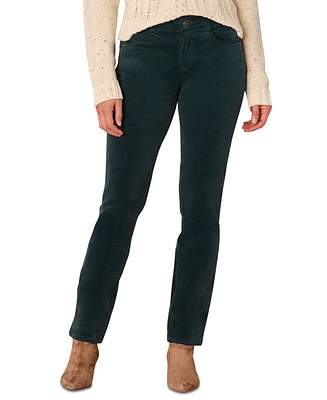 Democracy Petite "Ab" Solution Corduroy Straight-Leg Jeans