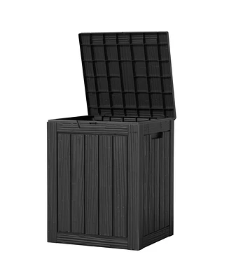 28 Gallon Waterproof Outdoor Resin Storage Patio Boxes