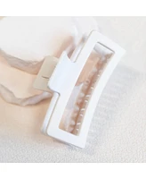 Headbands of Hope Extra Large Rectangular Claw Clip - Cream