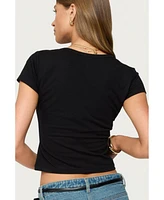 Edikted Women's Katerina Henley T Shirt