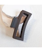 Extra Large Rectangular Claw Clip - Brown