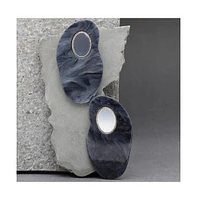 Sohi Women's Marble Drop Earrings