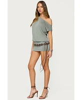 Edikted Women's Sevie Off Shoulder Mini Dress