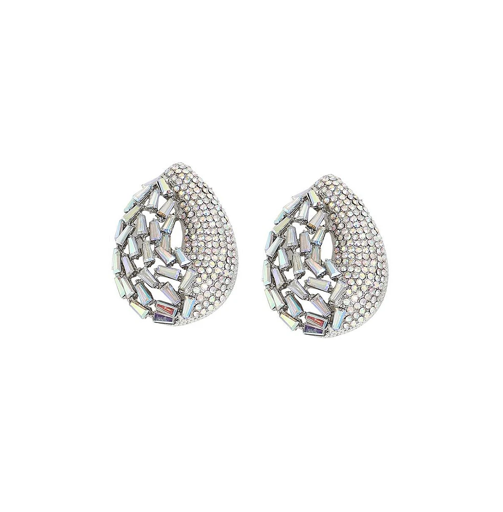 Sohi Women's Gold Teardrop Drop Earrings