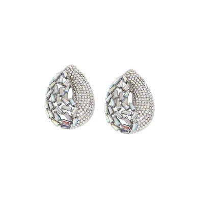 Sohi Women's Gold Teardrop Drop Earrings