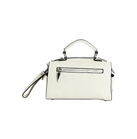 Women's The Croc Camera Sling Bag - Cream White