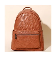 Women's The Weave Curve Backpack - Sienna Brown