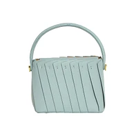 Women's The Pleated Hand Bag - Powder Blue