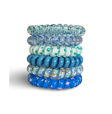 Headbands of Hope Hair Tie Set - Blue Bliss