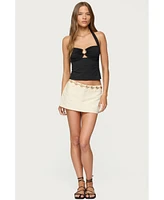 Edikted Women's Delcy Cut Out Halter Top