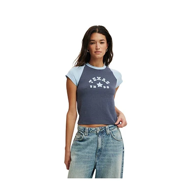 Cotton On Women's Retro Raglan Graphic Tee