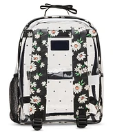 Betsey Johnson Wild Child Clear Large Backpack with Pouch