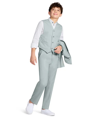 Calvin Klein Big Boys Stretch Tick Weave Vest
