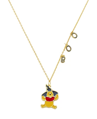 Disney Winnie The Pooh Witch Hat Halloween Pendant Necklace