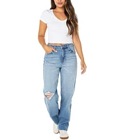 Celebrity Pink Juniors' Straight-Leg Jeans